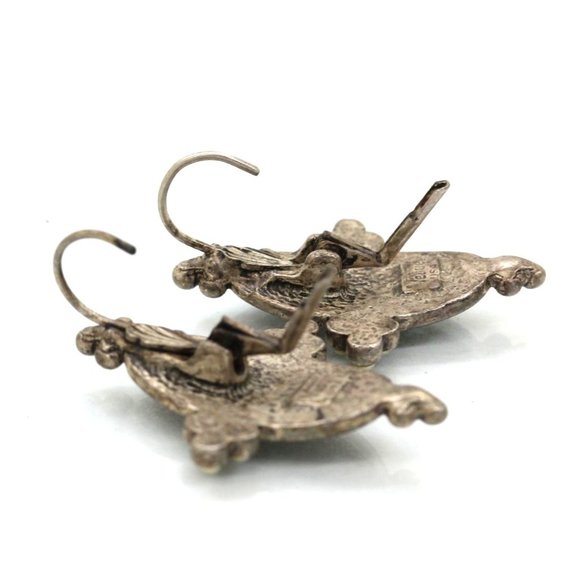 VINTAGE VENUE EARRINGS pearls, excellent, made in USA, pierced 12.2 grams - Picture 3 of 7